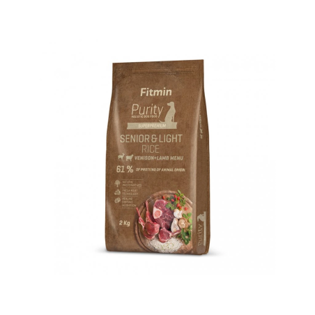 Fitmin Purity Rice Senior  Light Venison  Lamb Dry Dog Food 2 kg