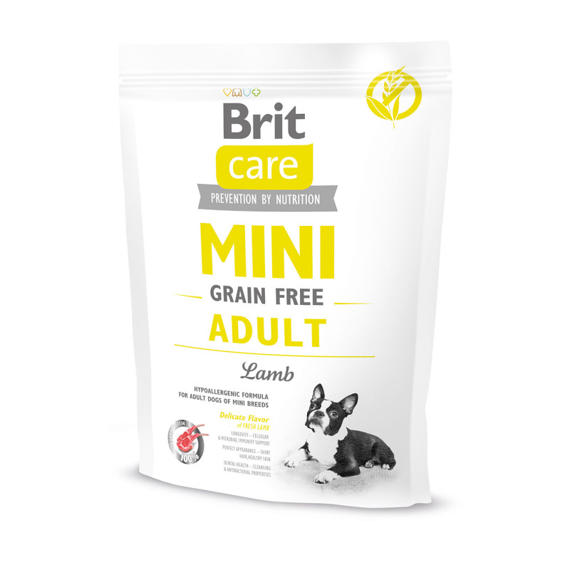 Brit Care Mini Grain Free Adult Lamb Dry Dog Food 0.4 kg