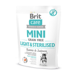 Karma sucha dla psa Brit Care Mini Grain Free Light  Sterilised 0,4 kg