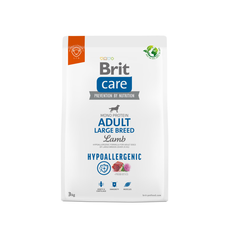 Brit Hypoallergenic Adult Large Breed Lamb Dry Dog Food 3 kg