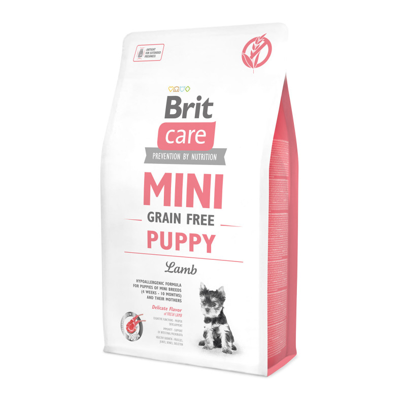 Brit Care Mini Grain Free Puppy Lamb Dry Dog Food 2 kg