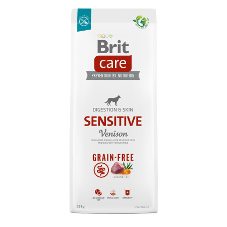 Brit Grain-Free Sensitive Venison Dry Dog Food 12 kg
