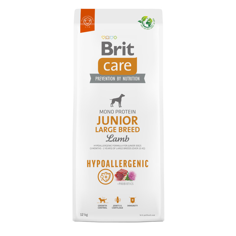 Brit Hypoallergenic Junior Large Breed Lamb Dry Dog Food 12 kg