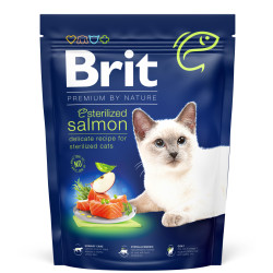 Brit Premium Sterilized Salmon Dry Cat Food 0.3 kg