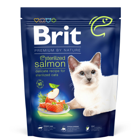 Karma sucha dla kota Brit Premium Sterilized Salmon 0,3 kg