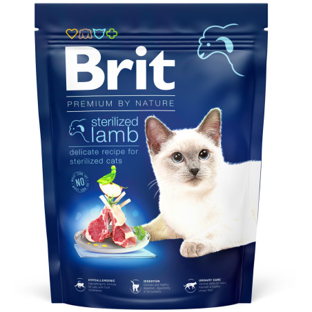 Brit Premium Sterilized Lamb Dry Cat Food 0.3 kg