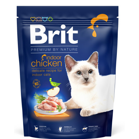 Brit Premium Indoor Chicken Dry Cat Food 0.3 kg