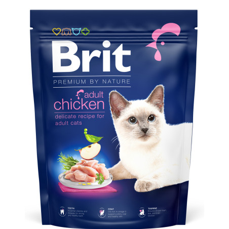 Brit Premium Adult Chicken Dry Cat Food 0.3 kg