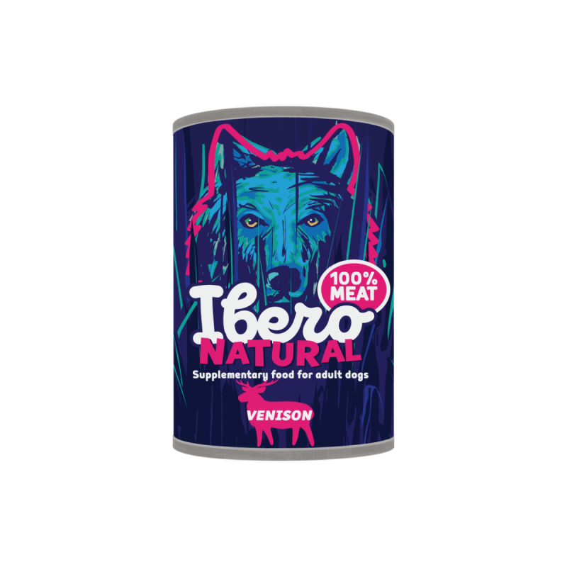 Karma mokra dla psa Ibero Natural Adult z dziczyzną 1200 g