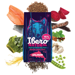 Ibero Natural Adult Salmon Dry Dog Food 12 kg