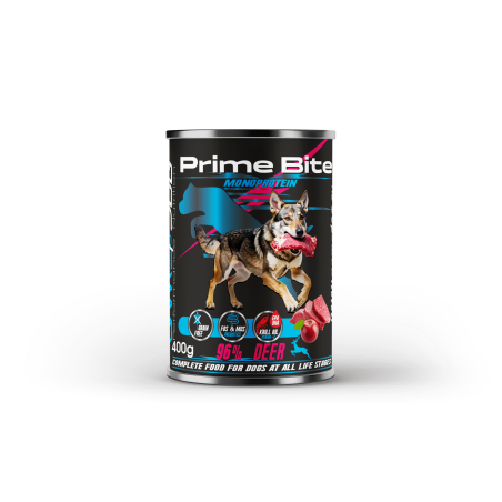 GAME DOG Prime Bite Venison with Apple Wet Dog Food 400 g
