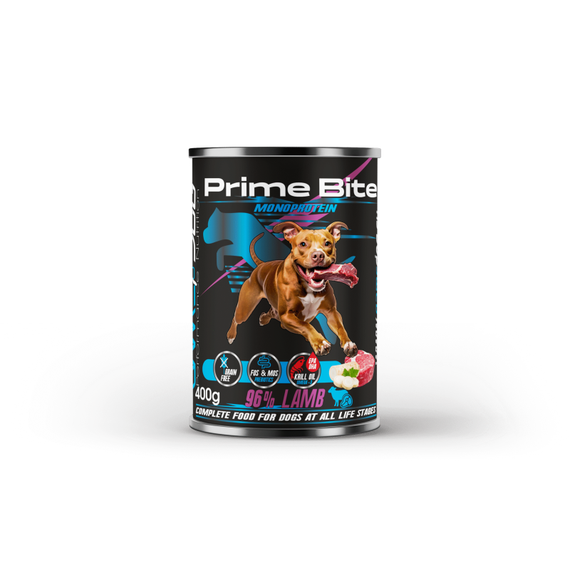 Karma mokra dla psa GAME DOG Prime Bite Jagnięcina z pietruszką 400g