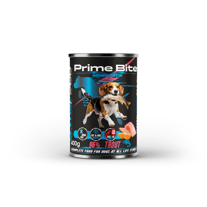 Karma mokra dla psa GAME DOG Prime Bite Pstrąg z batatem 400g