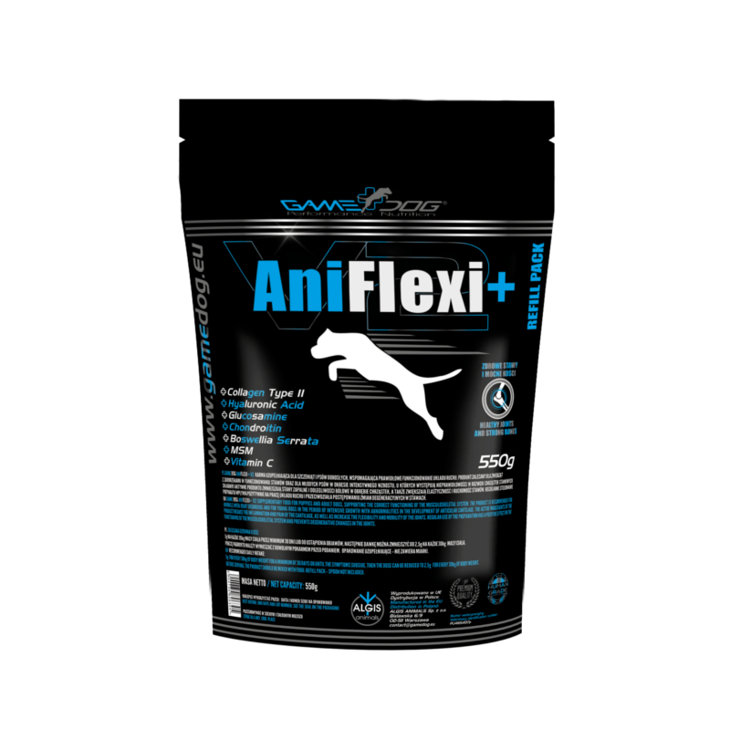 GAME DOG AniFlexi+ V2 Dog Supplement Powder 550g Refill Pack