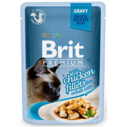 Karma mokra dla kota Brit Gravy Filets z kurczakiem 85 g