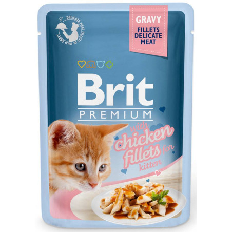 Brit Gravy Kitten Fillets with Chicken Wet Cat Food 85 g