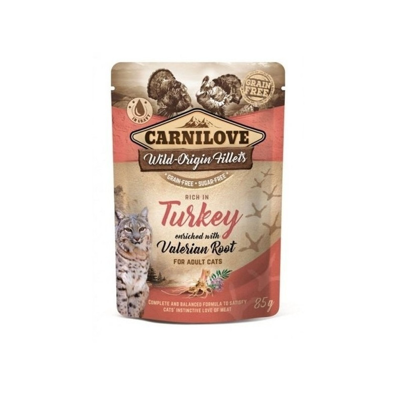 Carnilove Turkey with Valerian Wet Cat Food 85 g