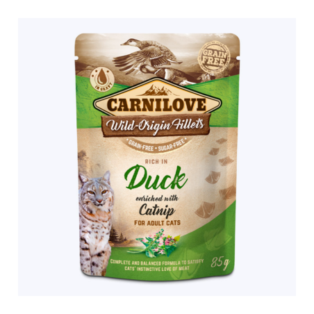 Carnilove Duck with Catnip Wet Cat Food 85 g
