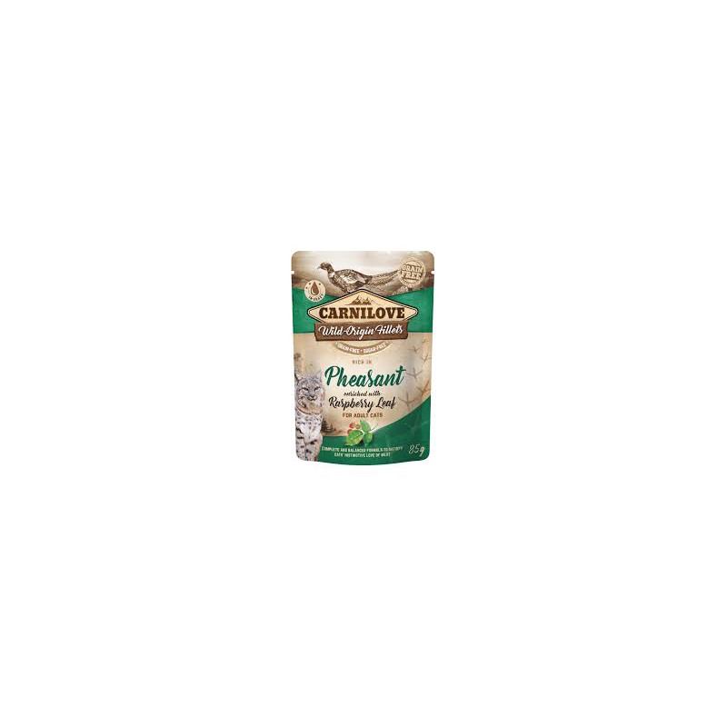 Carnilove Pheasant with Raspberry Leaves Wet Cat Food 85 g