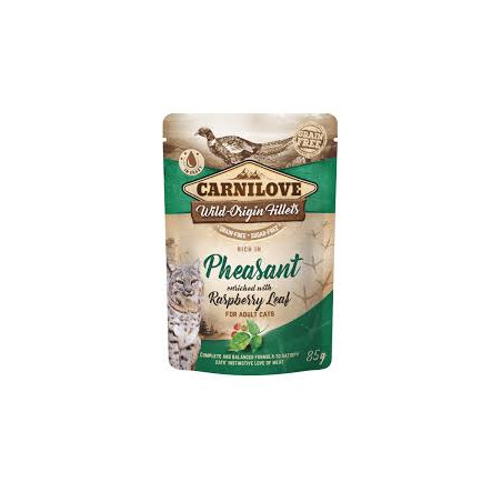 Carnilove Pheasant with Raspberry Leaves Wet Cat Food 85 g