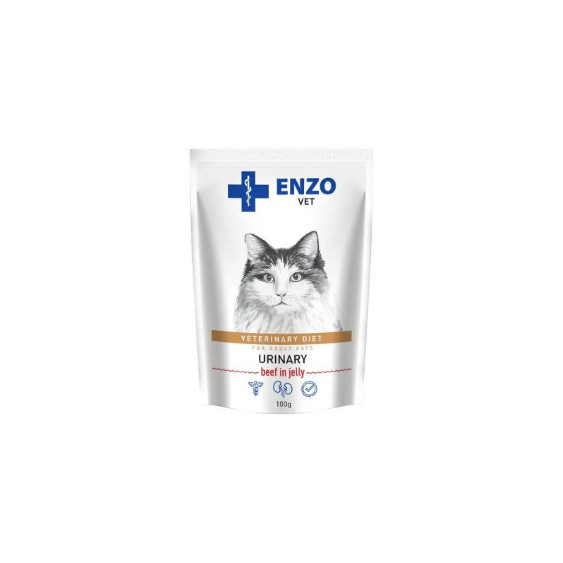 ENZO VET Urinary with Beef in Jelly Wet Cat Food 100 g
