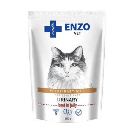 ENZO VET Urinary with Beef in Jelly Wet Cat Food 100 g