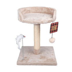 Cat Scratcher Barry King Beige 39 cm with Bed, Ball and Toy