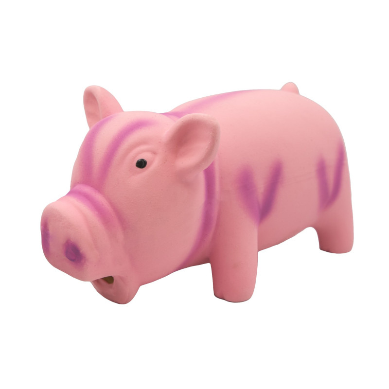 Dog Toy Barry King Pig Latex Pink with Sound 15 cm