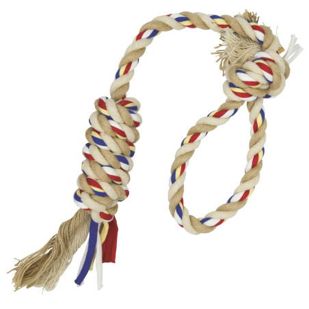 Rope Toy with Loop and Braid Barry King with Jute 45 cm / 90 g