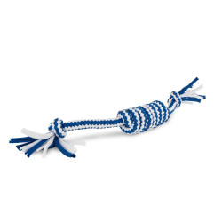 Dog Toy Barry King Tug Toy White-Blue 38 cm