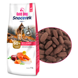Dry Dog Food Gold Dog Snocerek Adult Beef  Salmon 15kg (Poultry-Free)