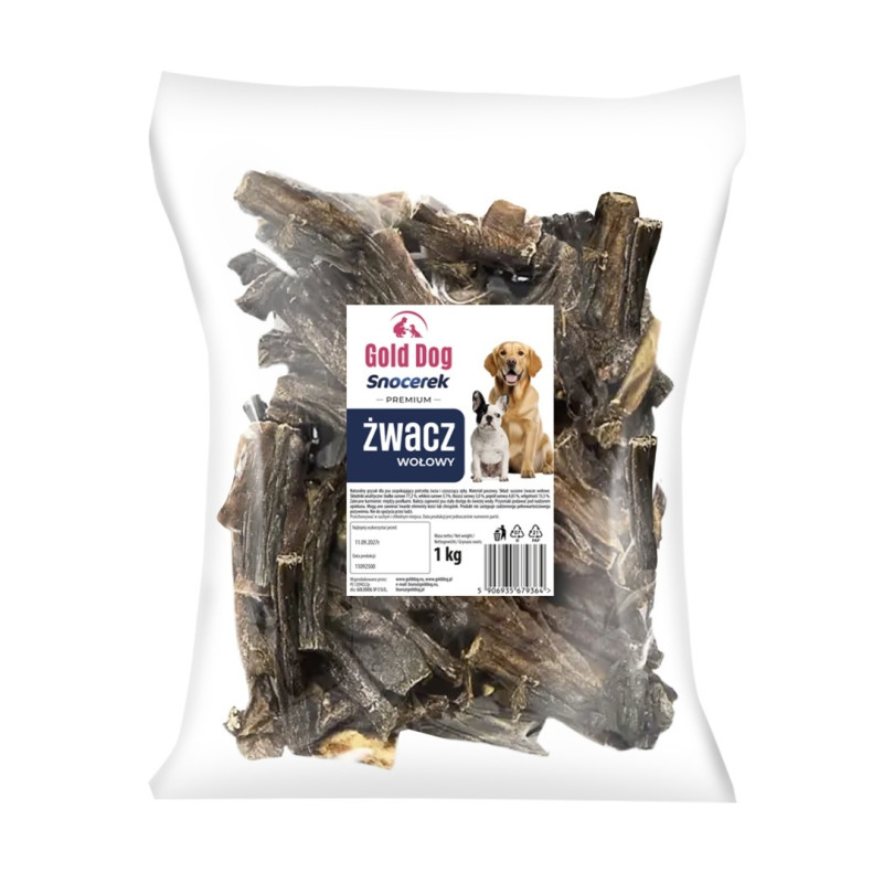 Przysmaki dla psa Gold Dog Żwacz wołowy 1kg