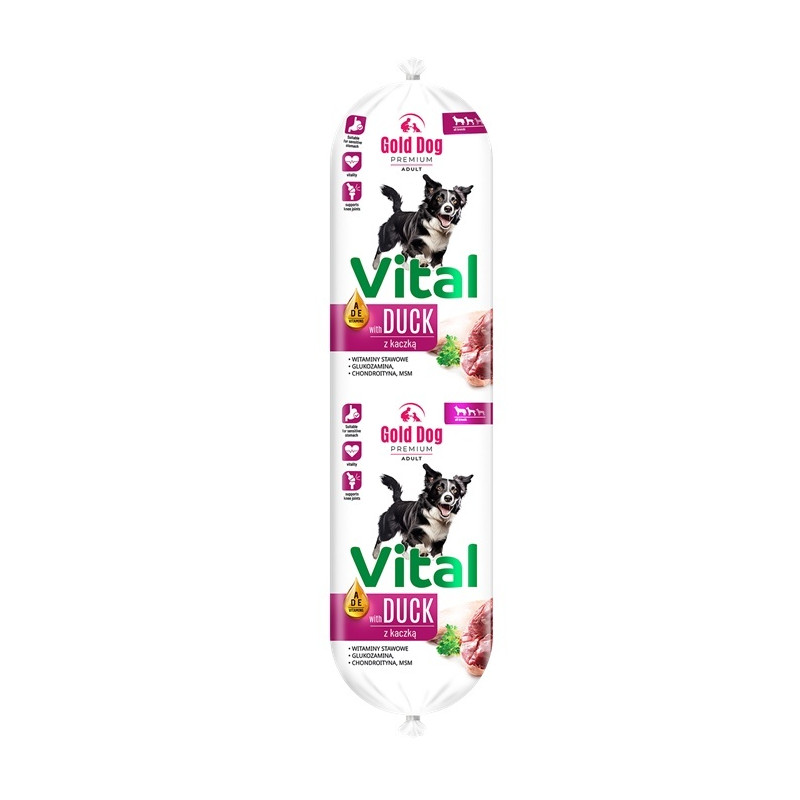 Wet Dog Food Gold Dog Vital Duck Baton 900g