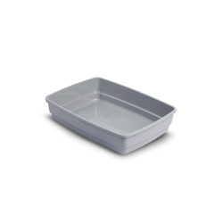 Open Cat Litter Tray Barry King HANDY Grey 42x33x11 cm