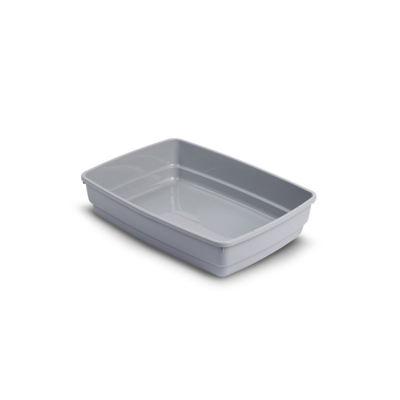 Open Cat Litter Tray Barry King HANDY Grey 42x33x11 cm
