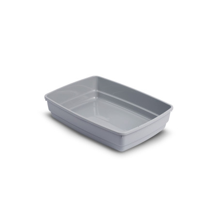 Open Cat Litter Tray Barry King HANDY Grey 42x33x11 cm