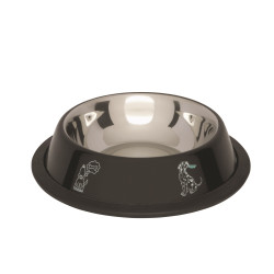 Non-Slip Dog Bowl Barry King Colour Print Black 0.7 L
