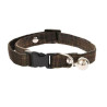 Cat Collar Barry King Brown Checkered with Bell 1x32 cm