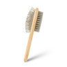 Double-Sided Pet Brush Barry King with Bamboo Handle 6 x 22 cm