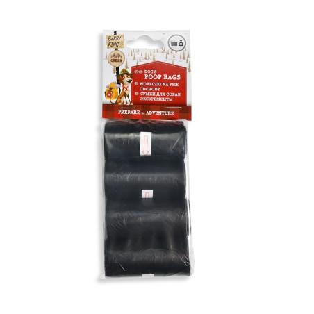 Dog Waste Bags Barry King 4 Rolls x 20 pcs Black