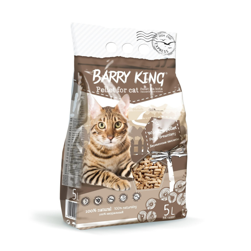 Barry King Pellet drewniany dla kota 5 L