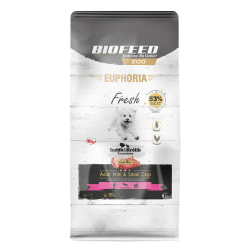 Dry Dog Food Biofeed EUPHORIA Fresh Meat Adult Turkey Rabbit XS/S 8kg