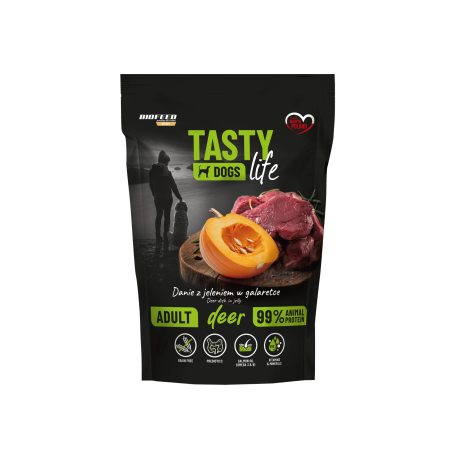 Wet Dog Food Biofeed Tasty Dog Life Mini Deer 90% Pouch 150g
