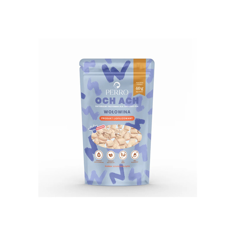 Dog Treats Perro OCH ACH Freeze-Dried Beef 40g