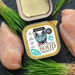 Wet Cat Food Dr. Malou Soup Chicken with Barley Grass 1pc