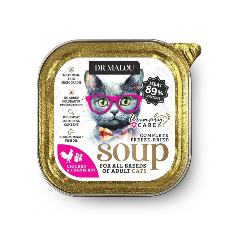 Wet Cat Food Dr. Malou Soup Chicken with Cranberry 1pc