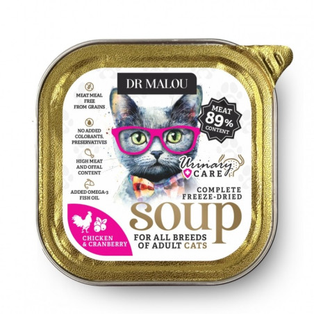 Wet Cat Food Dr. Malou Soup Chicken with Cranberry 1pc