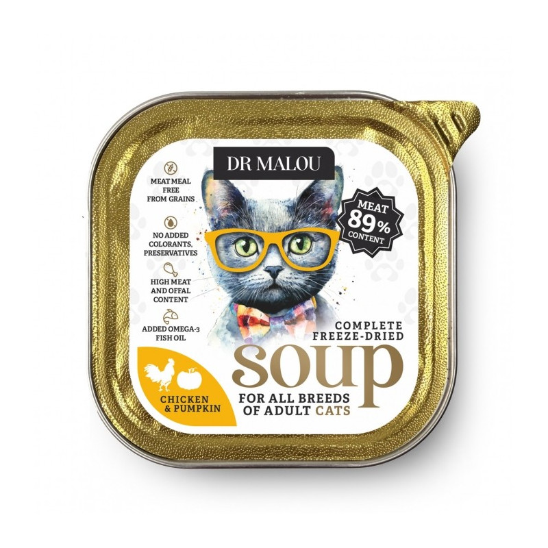 Wet Cat Food Soup Chicken with Pumpkin 1pc