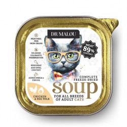 Wet Cat Food Dr. Malou Soup Chicken with Egg Yolk 1pc