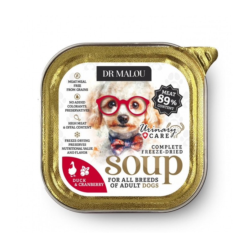 Wet Dog Food Dr. Malou Soup Duck with Cranberry 1pc